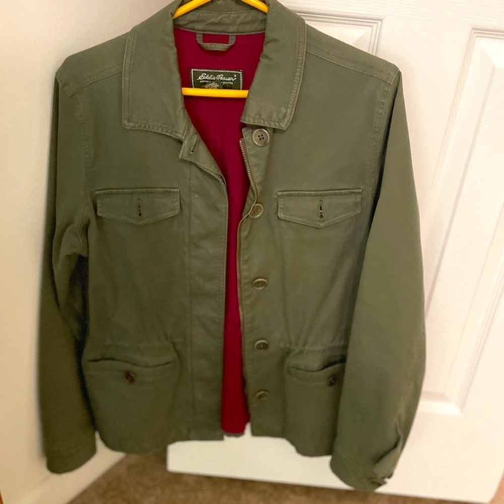 Eddie Bauer Women's Green Utility Jacket Size M